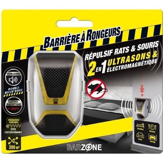Répulsif Ultrasonique Souris Et Rongeurs Intérieur Extérieur - Lot 8 Pièces Efficace Et Sans Danger