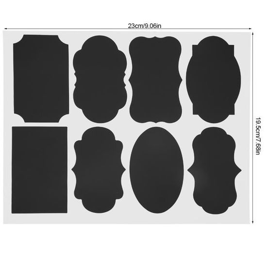 étiquette tableau noir en 15x10cm - Ateliers Porraz