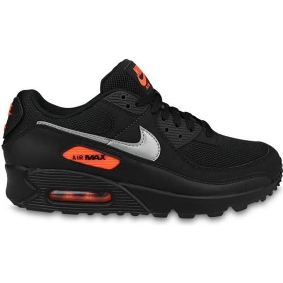 Nike Air Max 90 Homme Noir Argent Chaussures DJ6881 001 Sport 41 42 43 44  45