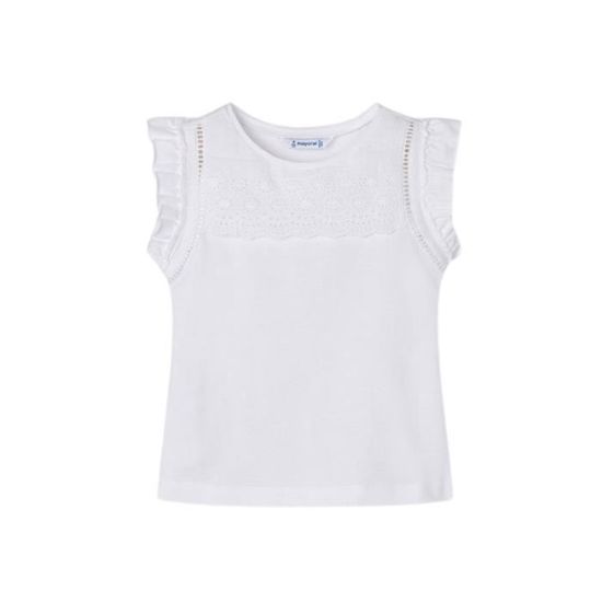 Mayoral T-Shirt Senza Maniche Tucan Per Bambina - Modello 3025, Cotone Ed Elastan