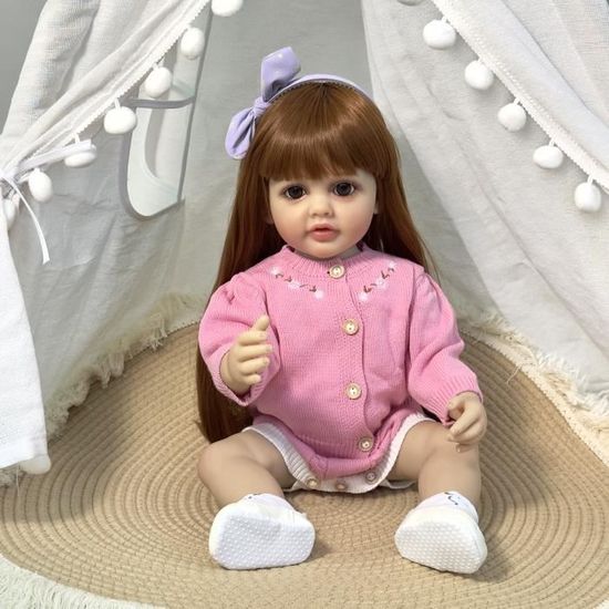 Poupée Reborn Bébé Fille 30 Cm - Corps Entier PVC Doux, Vêtements Inclus - Jouet Lavable, Jeu De Rôle, Compagnon De Sommeil - 2