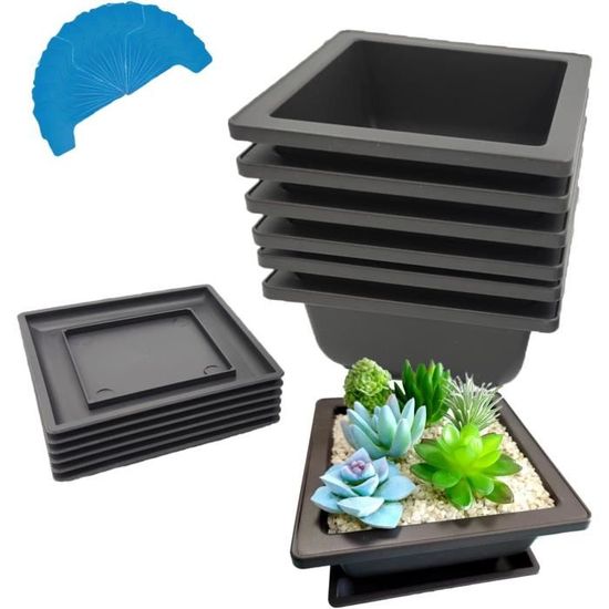 Gachiwar Lot De 6 Pots De Fleurs En Maille - Grille Pour