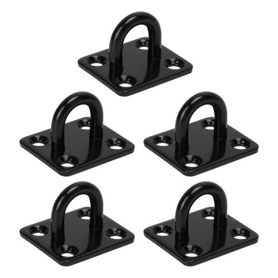 4 Platines à œillet INOX 304 40x35 Mm - Pour Fixation Hamac, Balançoire, Voile D'ombrage