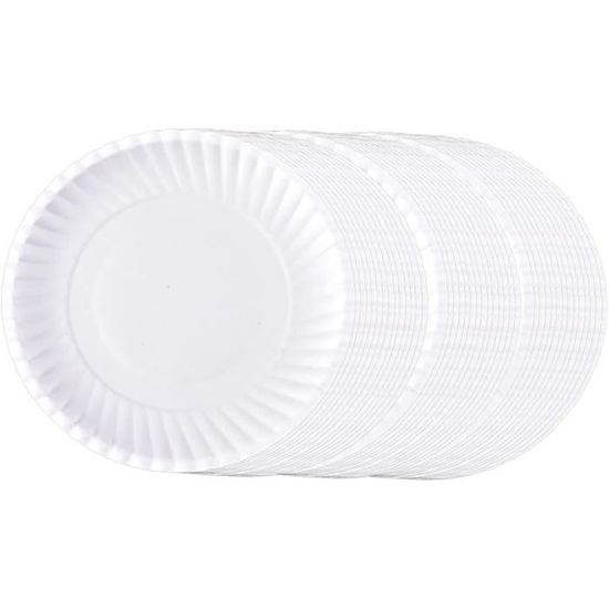 Assiettes En Papier Blanc - Paquet De 6100 Pièces, Marque Eilat, Neuf
