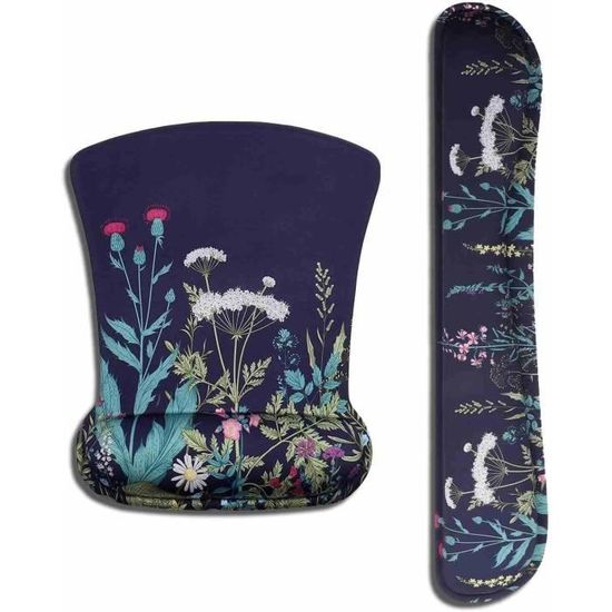 Tapis Souris Et Repose-Poignet AOKSUNOVA MC-008 - Ergonomique Antidérapant - Pour Gaming Et Bureau