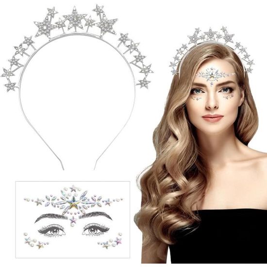 Abaodam 4 Pièces Serre-têtes à Paillettes Dorées Et Argentées Lot De