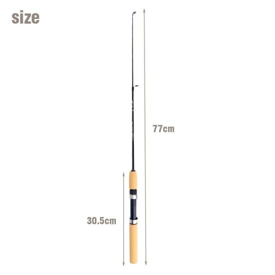 Mini Canne à Pêche Ultra Légère - Seulement 65g, 5 Mètres Dépliés, Parfaite Pour La Truite Et Les Petits Poissons