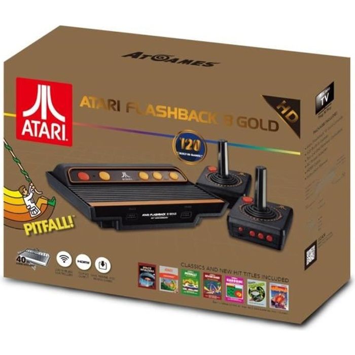 Console Atari FlashBack 8 Gold HD avec Manettes sans fils Reconditionné - Just for Games reconditionné disponible sur Cdiscount Seconde Vie