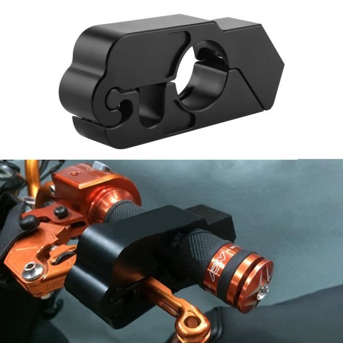 Universal CNC en alliage d'aluminium moto guidon sécurité du véhicule de verrouillage du levier de frein (noir)