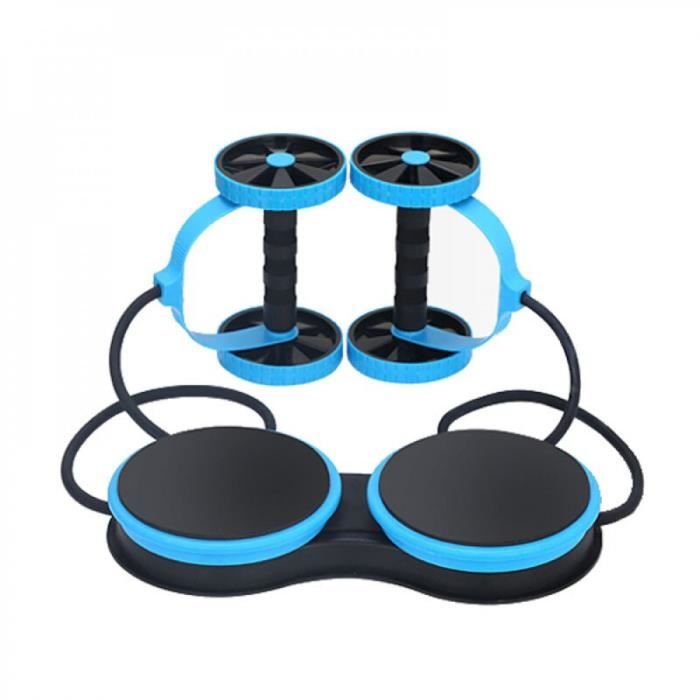 Roue Abdominale, No3218, Bleu, Rouleau Abdominal Yoga résistance traction corde sport élastique rouleau Abdominal Crossfit exercice