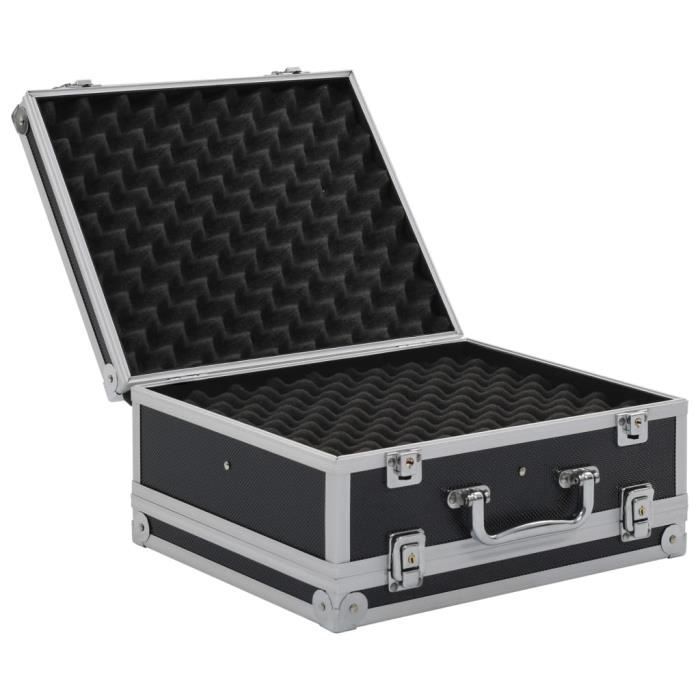 INGSHOP© Mallette pour arme à feu Aluminium ABS Noir 31 x 26 x 15,2 cm