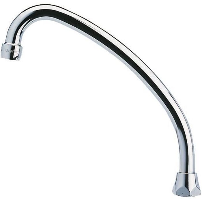 Bec col de cygne Ø18 - F20x27 pour mélangeur de lavabo. NOYON & THIEBAULT