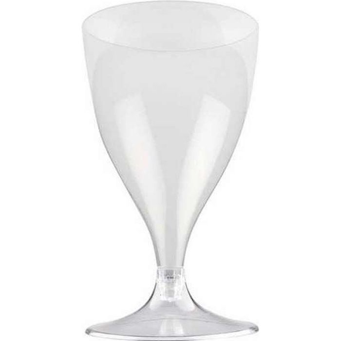20 Verres à pied recyclables transparent 20 cl