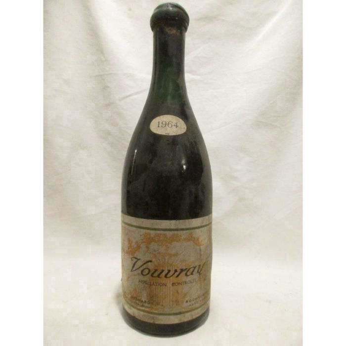 vouvray louis besnard (grosse bouteille soufflée) blanc 1964 - loire - touraine