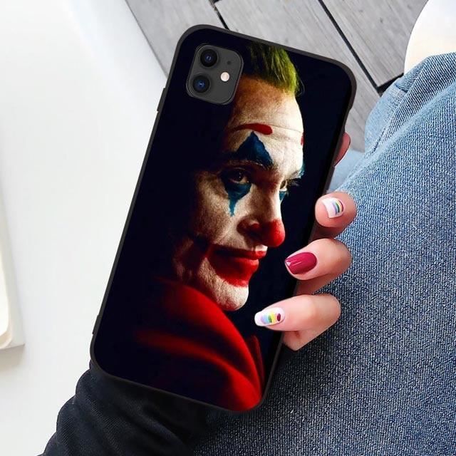 Noir 2019 Joker Joaquin Phoenix film caoutchouc souple en polyuréthane thermoplastique housse de téléphone pour iPho-SASJKA147583