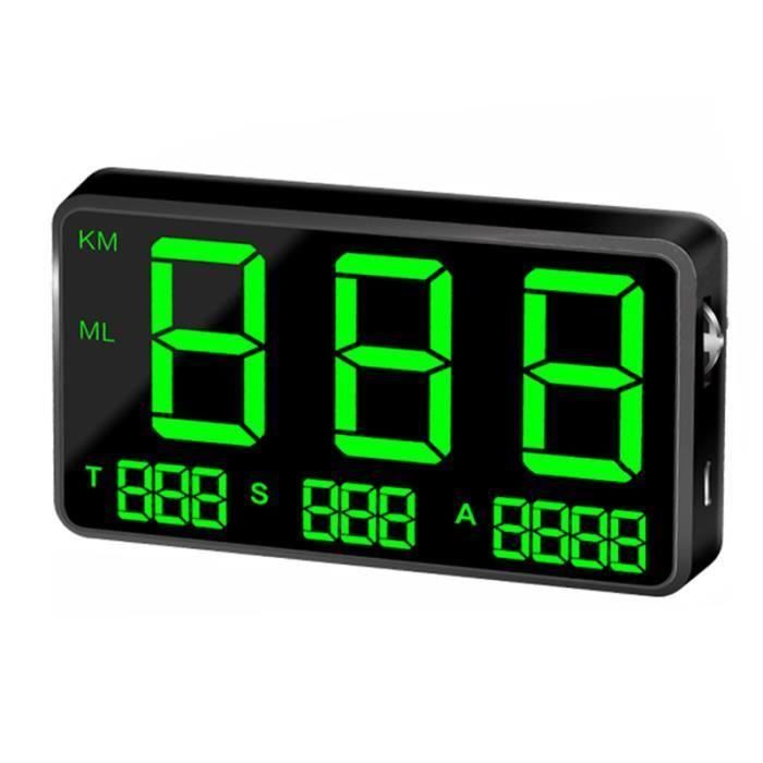 Indicateur de Vitesse Hud Affichage Tête Haute Vitesse de Conduite Digital C80 GPS Universel Véhicule Vitesse de Voiture Avertir