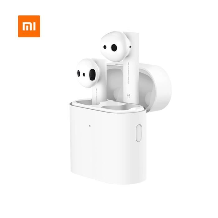 1: 1 Xiaomi Airdots Pro 2 Mi True Wireless Earphone 2 TWS Earphone Air 2 LHDC Tap Control Dual MIC ENC blanc
