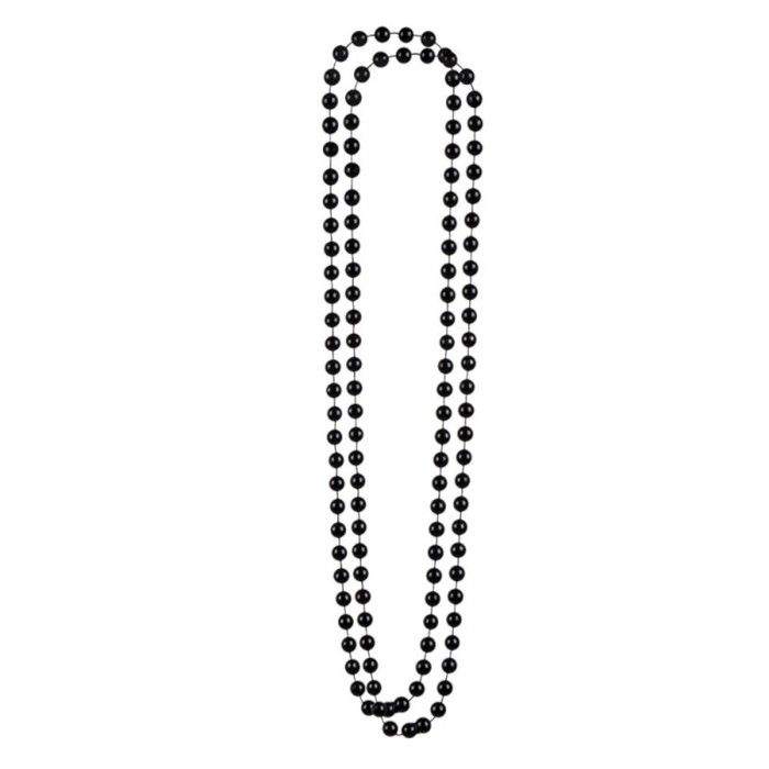 COLLIER EN PERLES NOIR