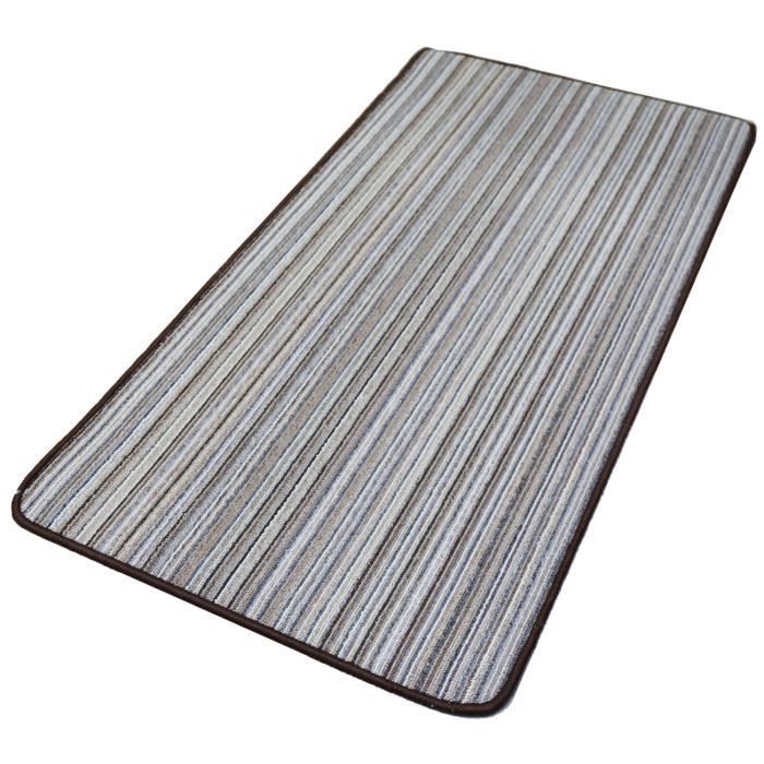 Tapis de salon Buad - 80 x 270 cm - Marron-Beige