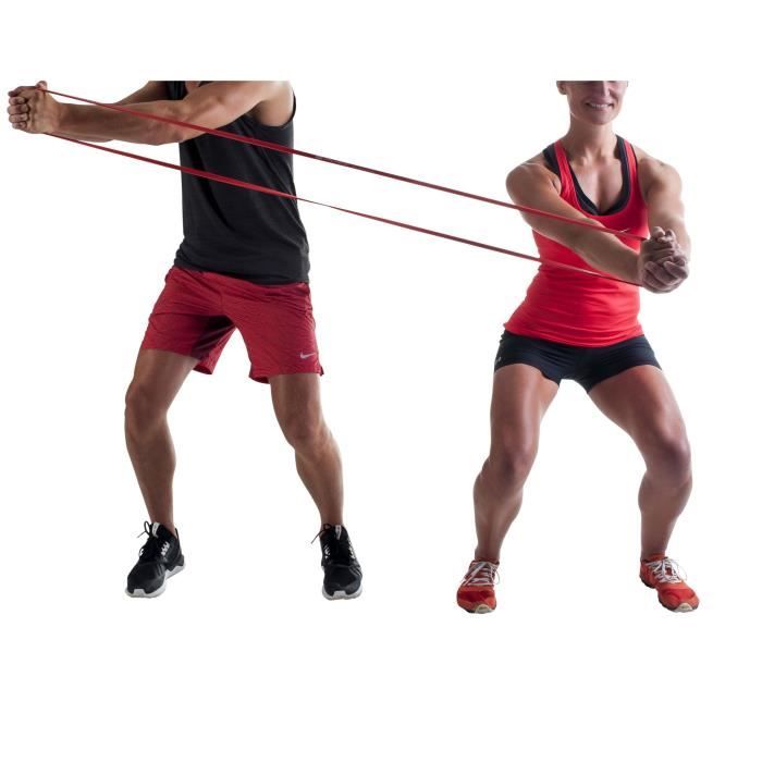 PURE2IMPROVE Bande de résistance Pro - Fitness - Rouge