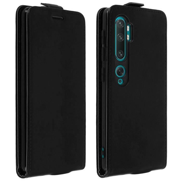 Étui Xiaomi Mi Note 10 / Note 10 Pro Clapet Vertical Protection Porte-carte Noir