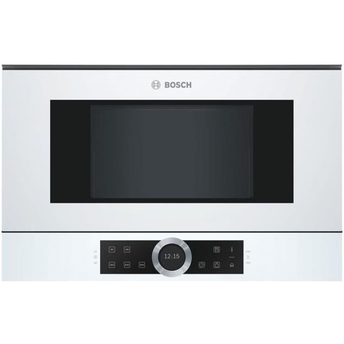 Bosch Serie | 8 BFR634GW1 Four micro-ondes monofonction intégrable 21 litres 900 Watt blanc polaire