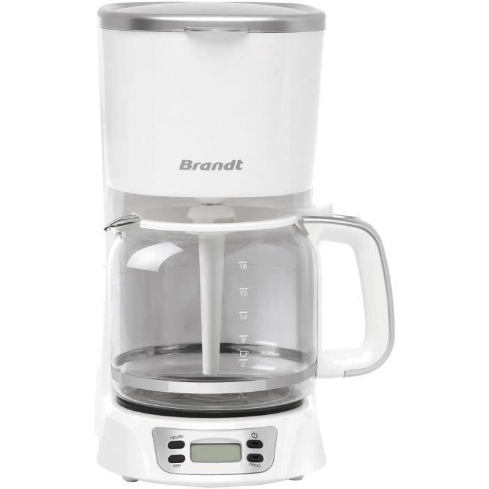 Cafetière programmable 18 tasses blanc silver