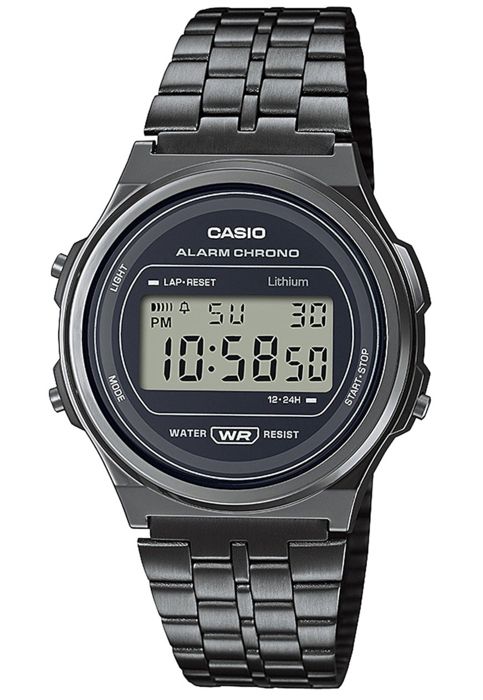 CASIO Montre vintage - Multifonctions - Grise