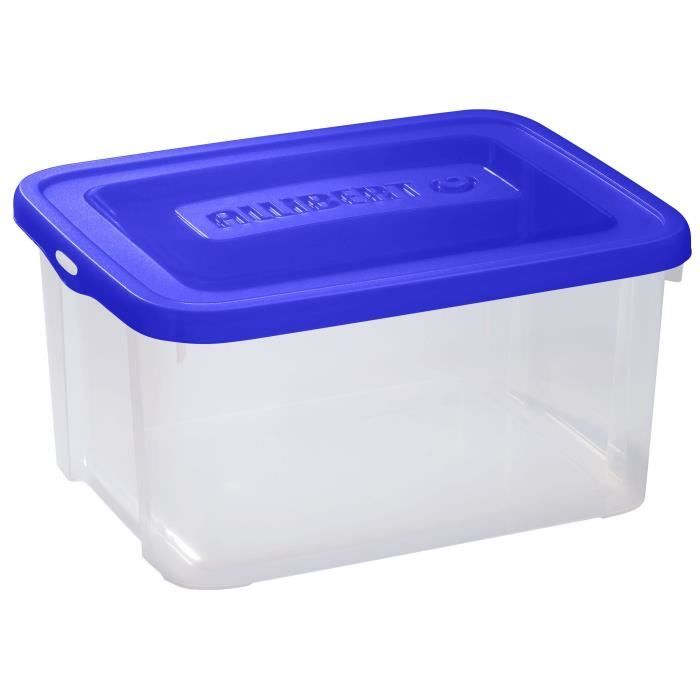 ALLIBERT Boîte de rangement Handy - Couvercle bleu - 25 L