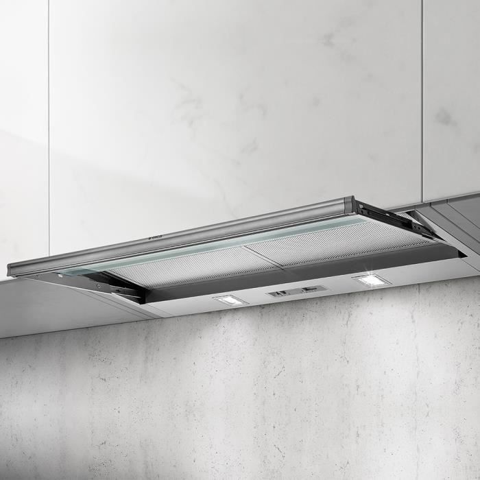 Elica - hotte télescopique 56cm 320 m³-h silver - prf0121068