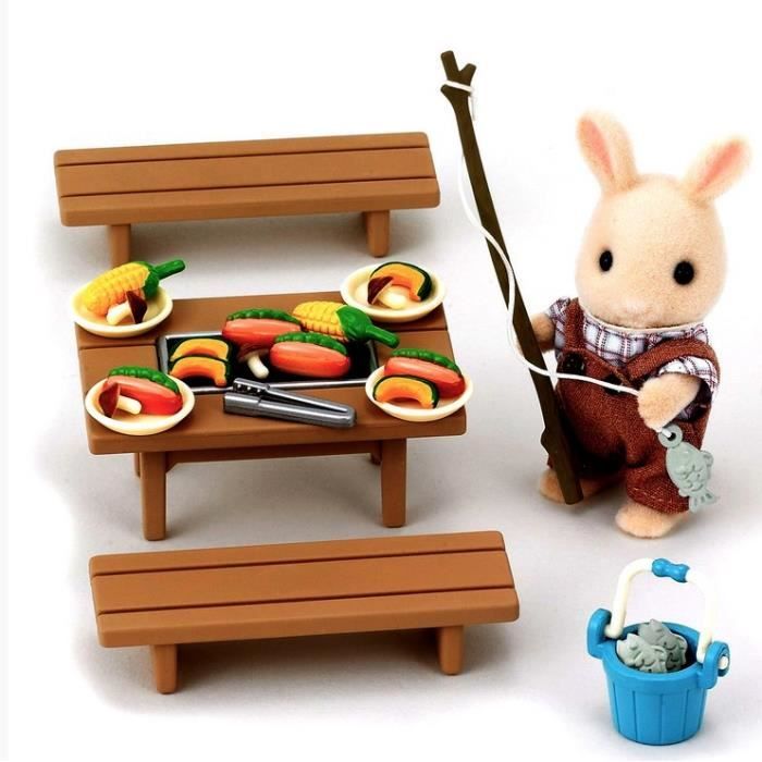 SYLVANIAN FAMILIES 2820 Set barbecue du pêcheur
