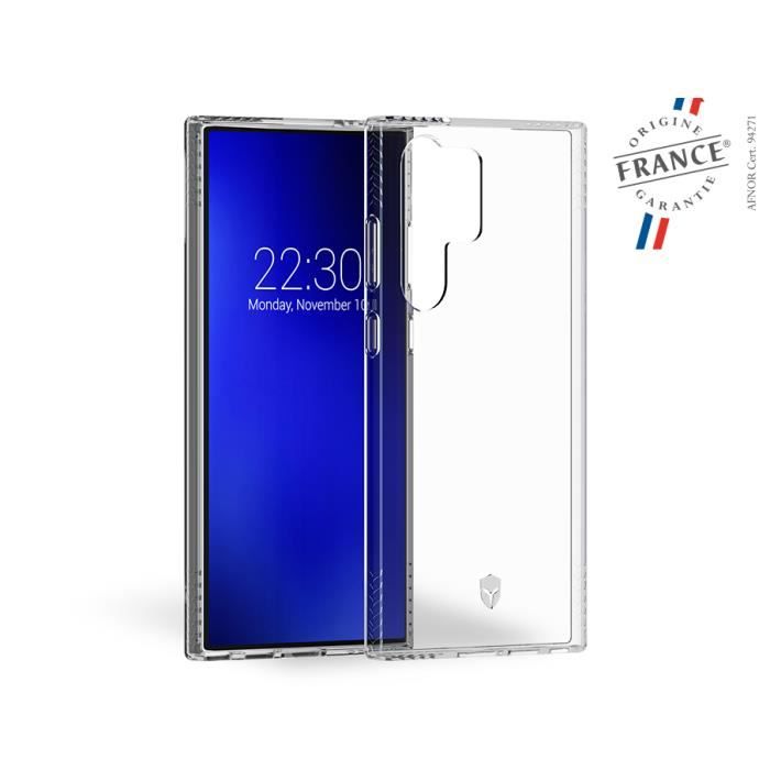 Coque Renforcée Samsung G S23 Ultra 5G PULSE Made in France Garantie à vie Transparente Force Case
