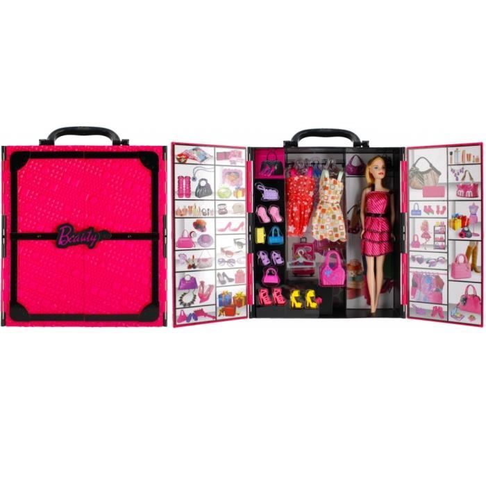 DRESSING POUPÉE DELUXE - Transportable - Poupées + Accessoires de mode de style BARBIE