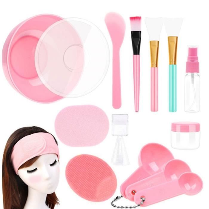 Masque du visage Bol de mélange avec 15pcs beauté beauté crème spatule Spatule Stick brosse Beauty DIY Outils