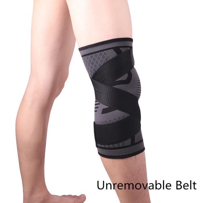 PROTEGE-CHEVILLES - CHEVILLERE,1 pièces genou soutien professionnel protection sport genouillère - Type Black-Unremovable-S