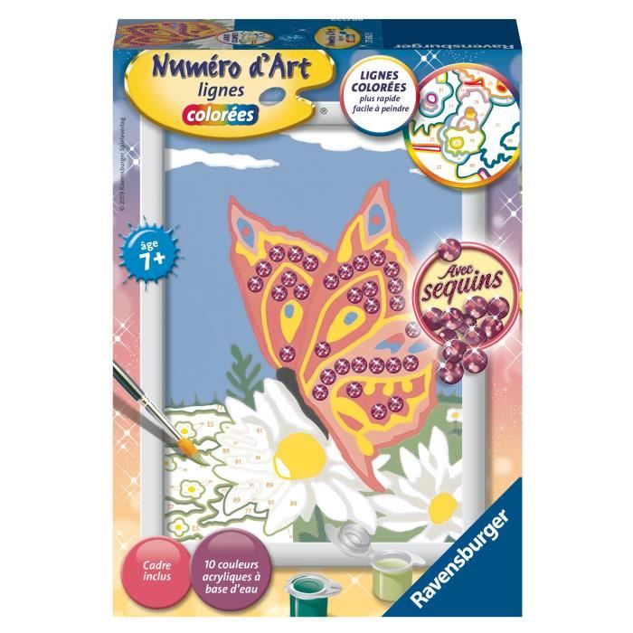 NUMÉRO D'ART Ravensburger Papillon et sequins - Petit format