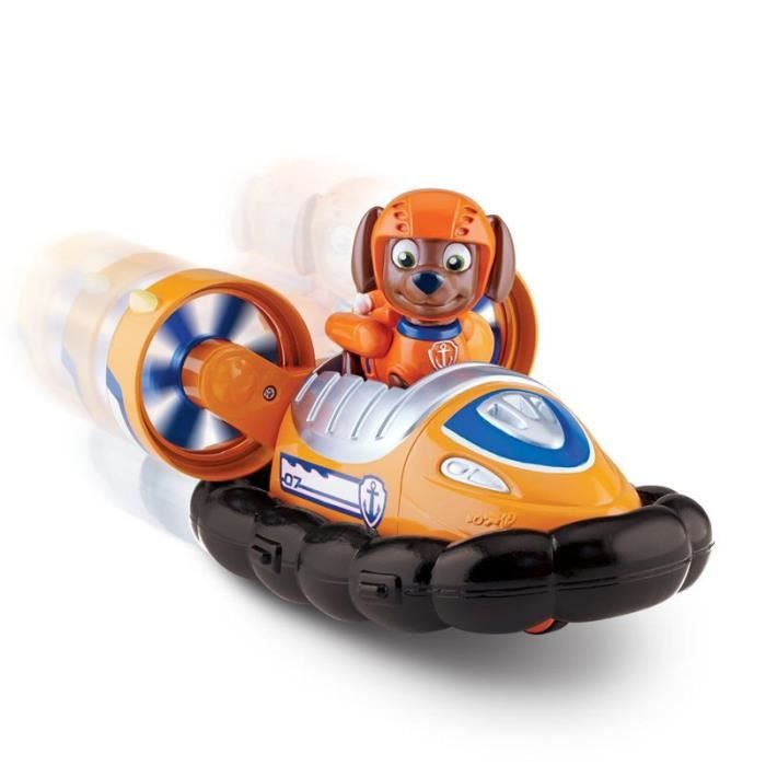 Véhicule Paw Patrol Pat'Patrouille avec figurine : Hovercraft et Zuma