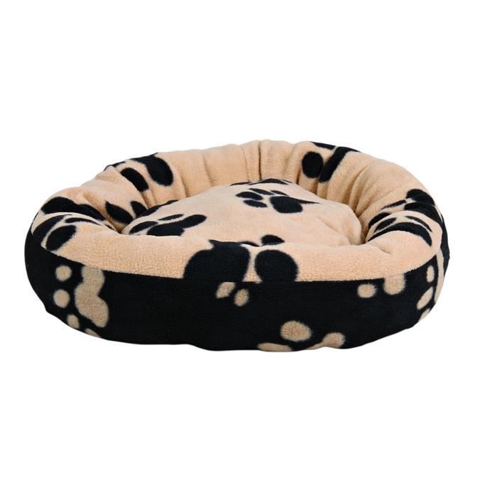 TRIXIE Lit Sammy, ø 70 cm, noir/beige pour chien
