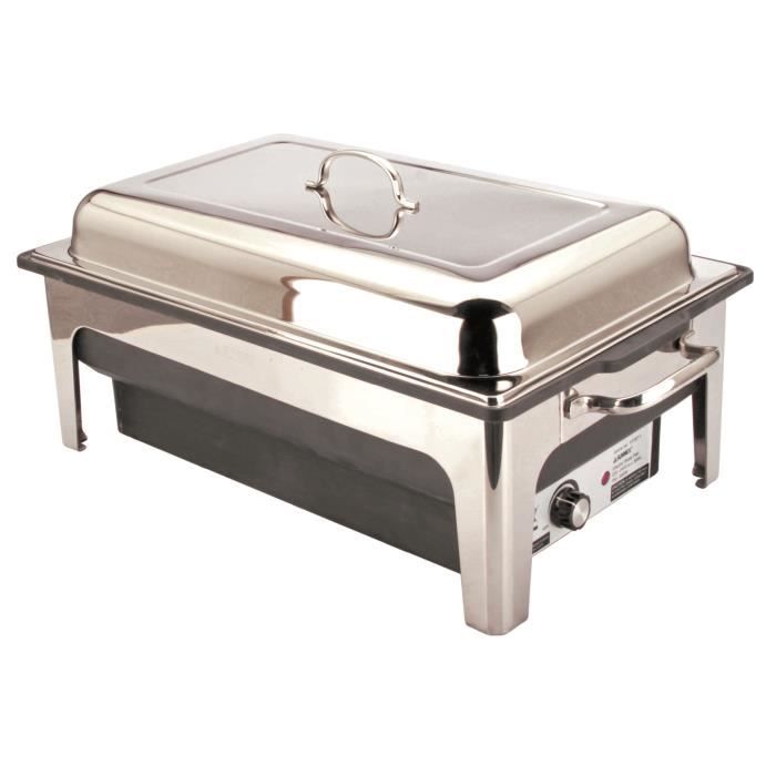 Chafing dish ECO électrique GN 1-1 en acier inoxydable D : 650x355x280mm