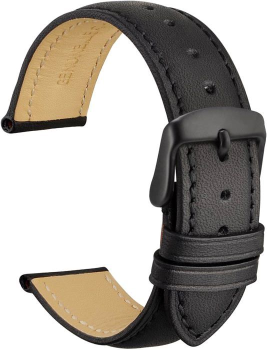 Bracelet de montre en cuir couleur paon 14mm | Charlie Paris