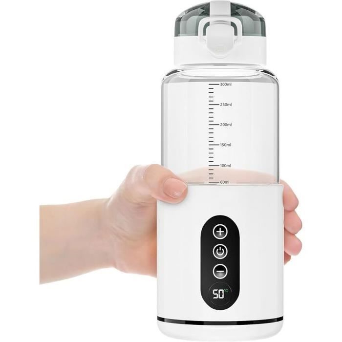 Chauffe-biberon Nomade 500ml - Rechargeable USB - Température Réglable 37-70°C - Idéal Voyage, Voiture - 14