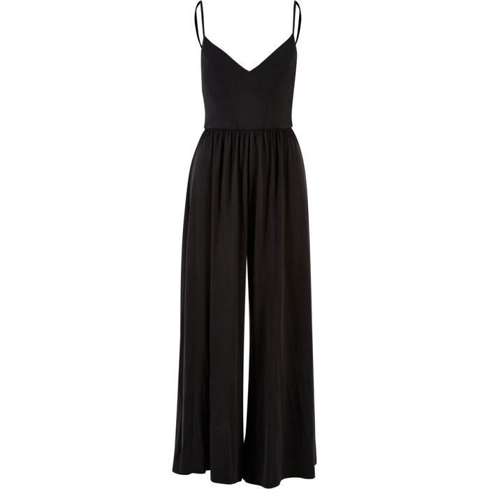 Salopette Femme Urban Classics - Bretelles Spaghetti, Jersey Stretch - Noir - Basique Tendance Pour Ville Ou Plage