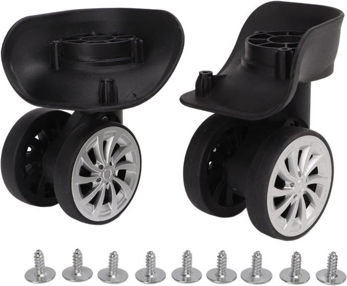 Roulettes De Rechange Pour Valise 360° - Lot De 2, Robustes, Compatibles Nombreux Modèles