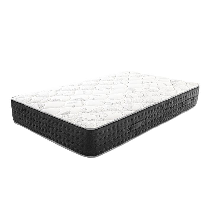 Matelas à ressorts ensachés MIERA 90x190 cm en mousse haute densité Soutien très ferme face été/hiver épaisseur 27 cm Matelas à ressorts ensachés MIERA 90x190 cm en mousse haute densité Soutien très ferme face été/hiver épaisseur 27 cm