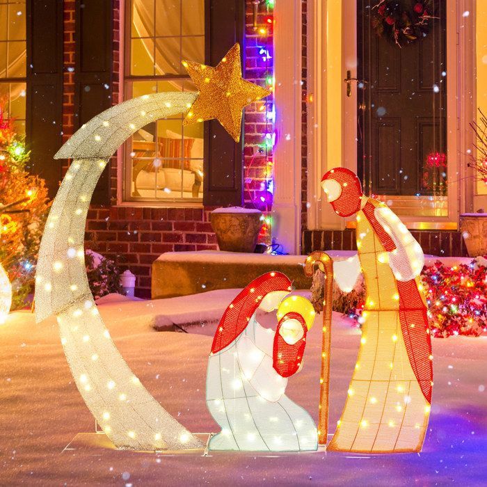 Sapin De Noël, 700 Lumières LED Blanc Chaud, 2154 Branches, Ignifugé