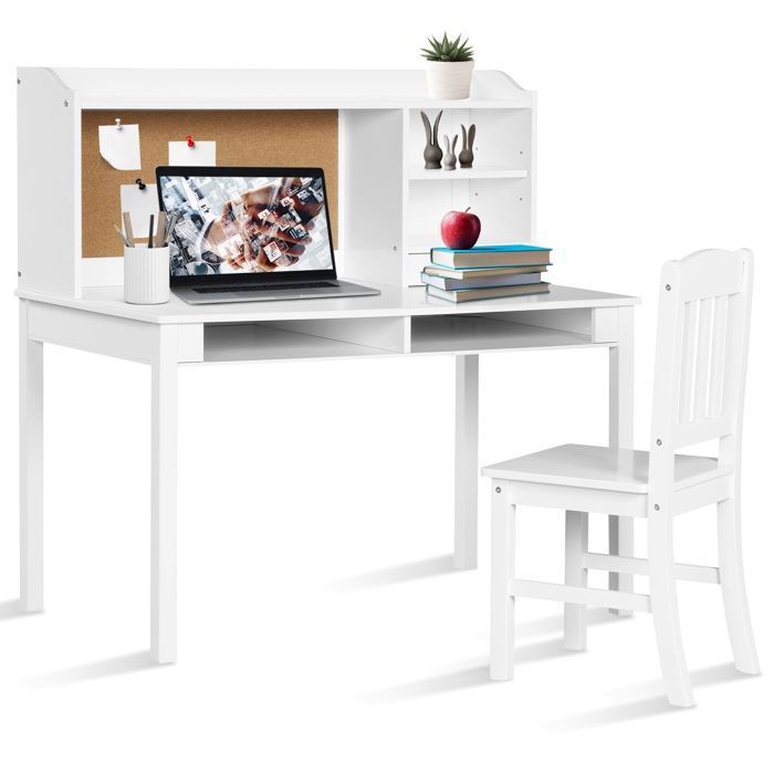 GOPLUS Bureau d'angle Ordinateur en Forme L, Bureau Informatique avec Support CPU Mobile, Table