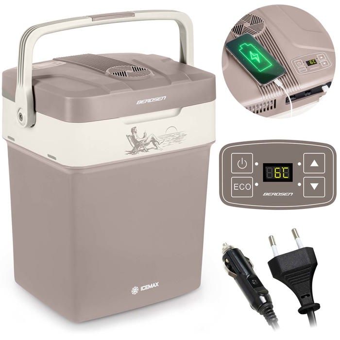 Réfrigérateur portable 29L - BERDSEN - Mode ECO - Affichage électronique