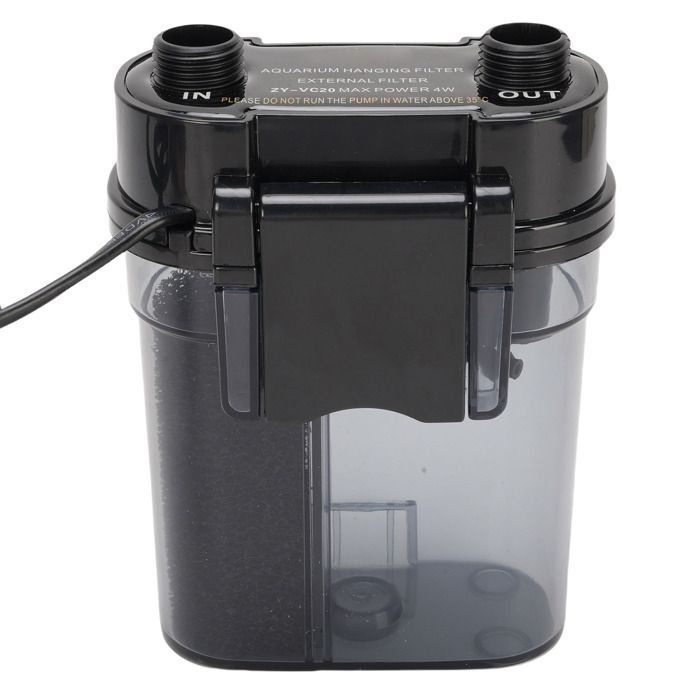 Meilleurs prix pour Mxzzand filtre daquarium externe Filtre daquarium mural 300L/H 4W filtre externe en plastique jardin filtration Prise UE 220V