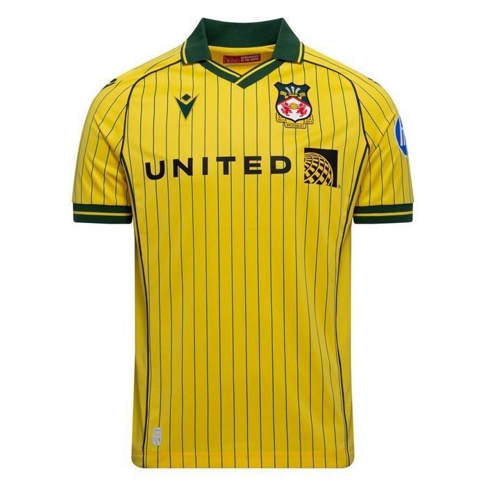 Maillot de foot extérieur Macron Wrexham 2021 - 2022 | Homme petit | eBay