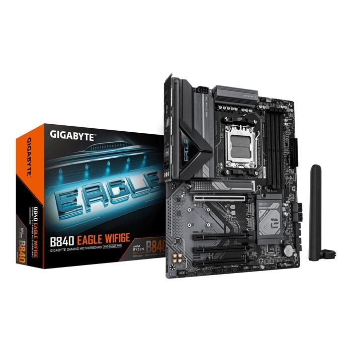 Carte mère ATX - GIGABYTE - AMD Ryzen 9000 Series - VRM 8+2+2 Phases - 8200 MHz DDR5 - Wi-Fi 6E - 2.5GbE LAN